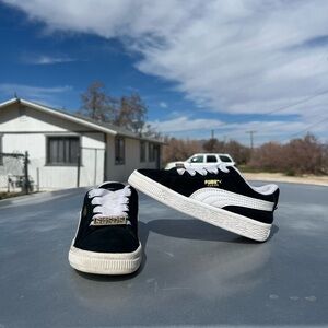 Puma Classic Black and White Shoes